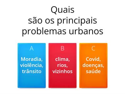 Urbanização quiz