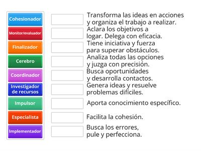 ROLES PROPUESTOS POR BELBIN (2010)