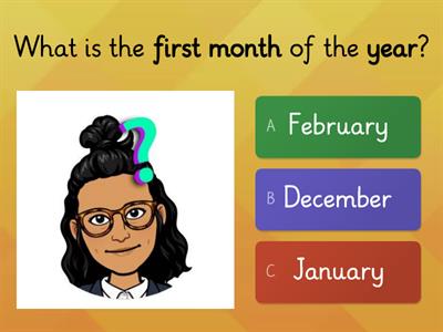 Daily Routines: A Review of Months of the Year - January
