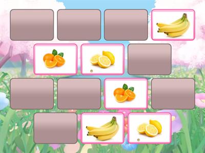 Fruits and vegetables memory 