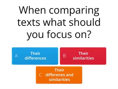 Comparing texts