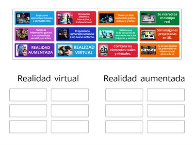 Realidad virtual o Realidad Aumentada