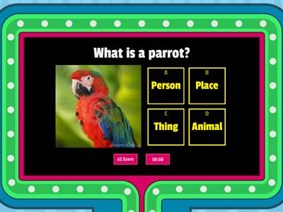 Nouns - Person, Place, Thing, or Animal