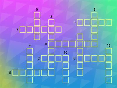 Shared r-Controlled Vowels Crossword