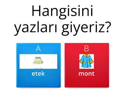 Hangi Mevsimde Hangi Kıyafet? (Which season which clothes?)
