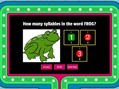 Game 73 My Syllable Zoo quiz