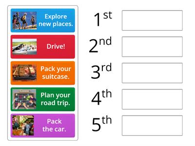 Sequencing Cards- Road Trip