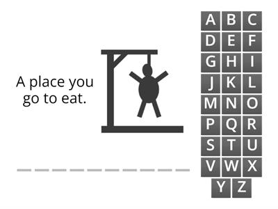 Places in Town Hangman