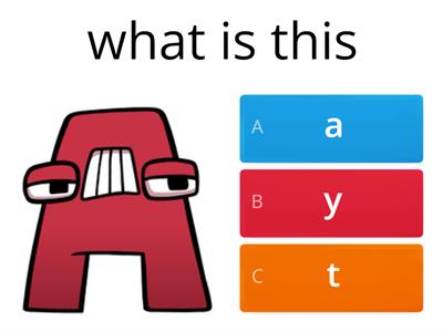 alphabet lore quiz (ALL LETTERS)