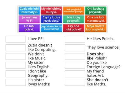 Match the sentences! Połącz zdania!