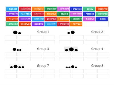 ML  Personality adjectives - syllable stress