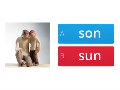Homophones like son/sun