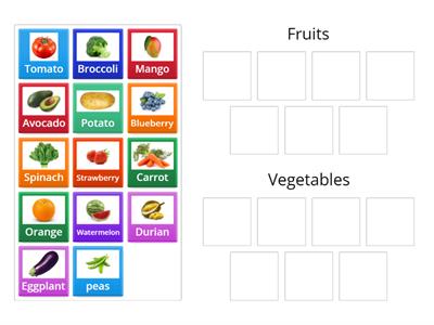 Fruits and Vegetables