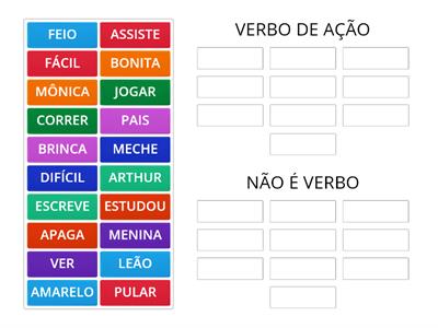 VERBOS DE AÇÃO