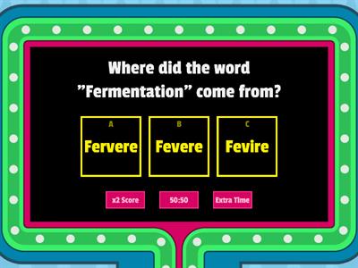 Fermentation Gameshow!