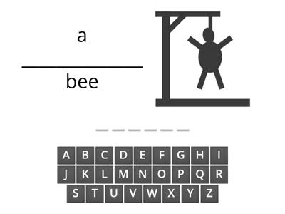 Consonant LE hangman with clues