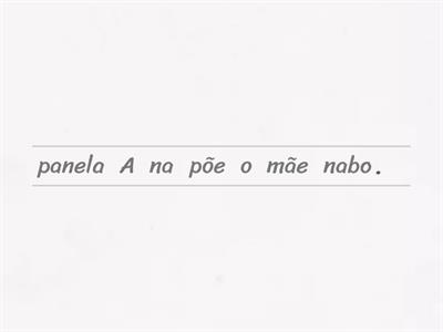 Ler frases (letra N)