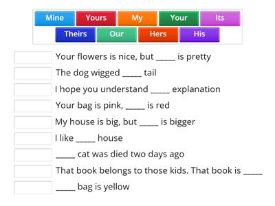  Possessive Adjective and Pronoun