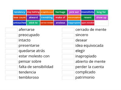 unit 1 mindset 2 vocabulary, Ana García and Juan de Estefania