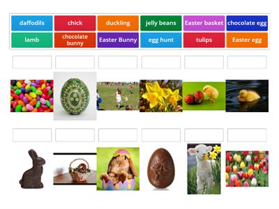 EASTER vocabulary Flashcards