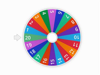 Number Wheel 1-20