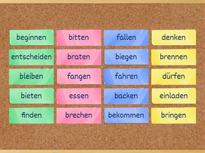 Nepravidelná slovesa němčina