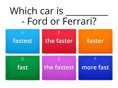  Cars - comparison 