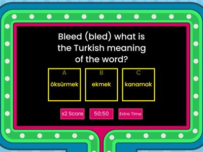 Turkish meanings