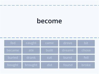 Simple Past- irregular verbs