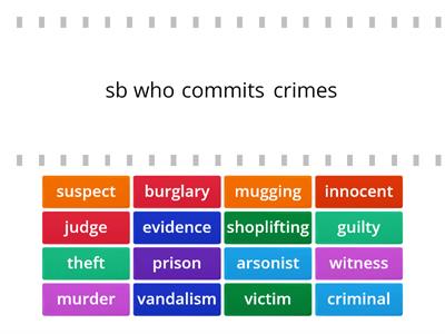 Crimes and justice (Focus 2 Unit 8)
