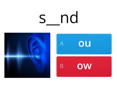 Pick the correct grapheme /ow/ ou ow