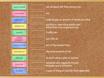 WEEK 04 _ MATCHING VOCABULARY