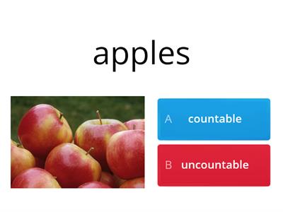 Countable/uncountable