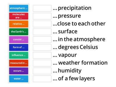 What is weather? ( collocations game) Unit 5/ lesson 4