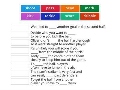 Football verbs