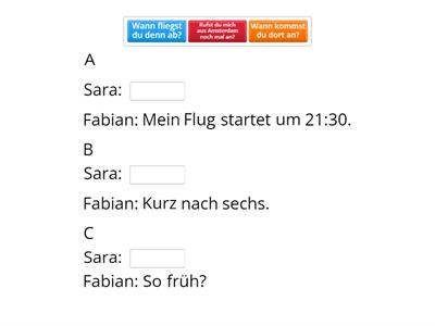 Momente A1.1 [L.10] Sara und Fabian - Was fragt Sara?