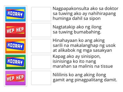 Piliin ang angkop na tungkulin ng mamamayan