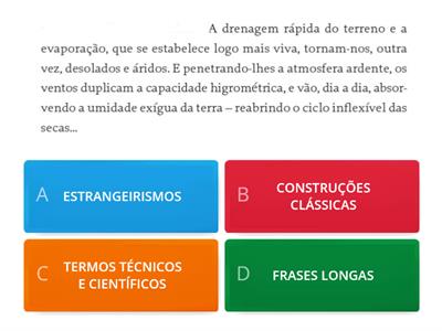 Os sertões: recursos linguísticos