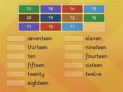 FF2 - UNIT STARTER - NUMBERS 10 TO 20