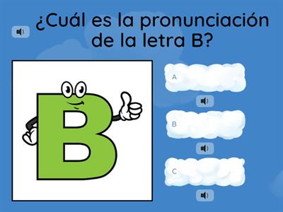 Identificamos pronunciación de letras de El Alfabeto