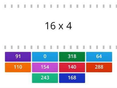 Multiplication of 2-digit by 1-digit numbers