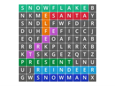 Christmas crossword