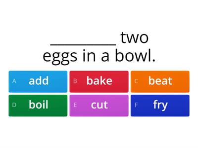 Kitchen Verbs