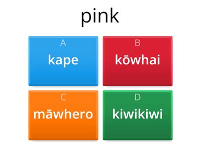 Te Reo Māori Quiz Week 1 - Colours