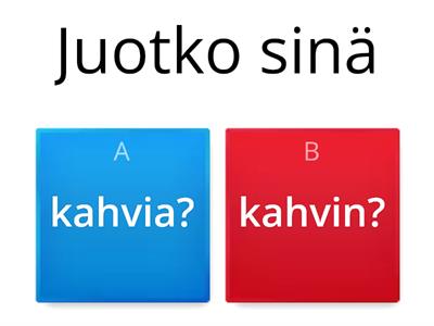 Ruoka: partitiivi ja genetiivi