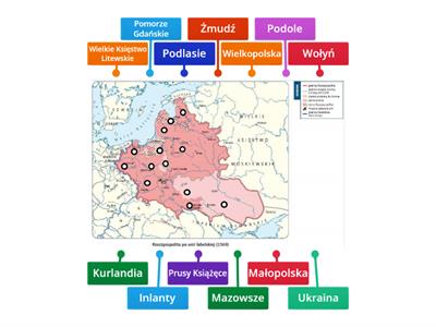 Rzeczpospolita Szlachecka- mapa