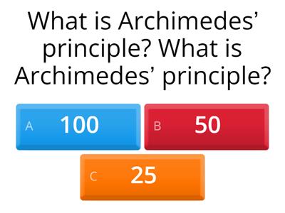 What is Archimedes’ principle?