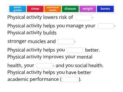 Benefits of Physical Activity (ejercicios)