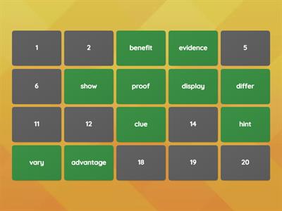 synonyms unit 8 and 9 95