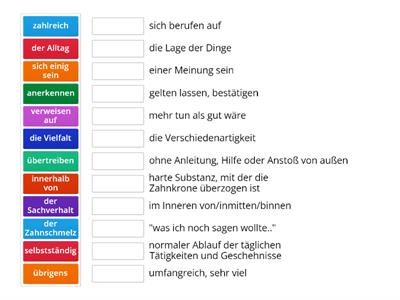 Vokabeln - Synonyme